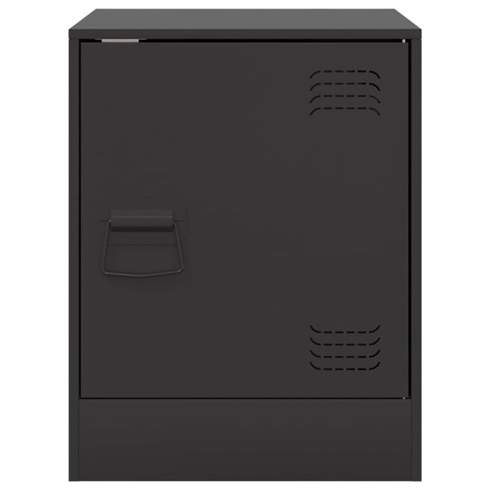 Comodini 2 pz Neri 34,5x39x44 cm in Acciaio 841608