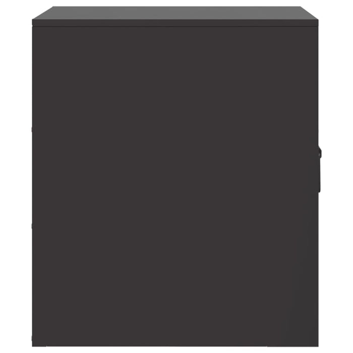 Comodini 2 pz Neri 34,5x39x44 cm in Acciaio 841608