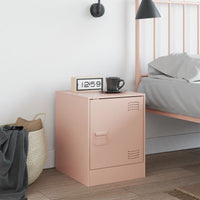 Comodino Rosa 34,5x39x44 cm in Acciaio 841609