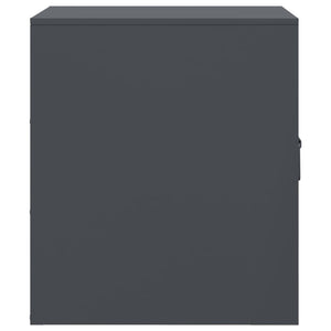 Comodino Antracite 34,5x39x44 cm in Acciaio 841611