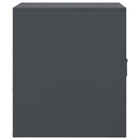 Comodino Antracite 34,5x39x44 cm in Acciaio 841611