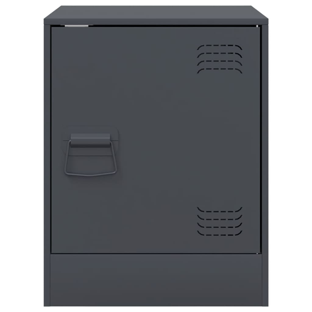 Comodini 2 pz Antracite 34,5x39x44 cm in Acciaio 841612