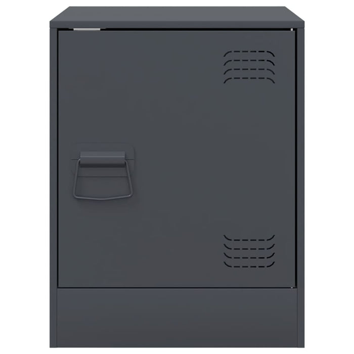 Comodini 2 pz Antracite 34,5x39x44 cm in Acciaio 841612