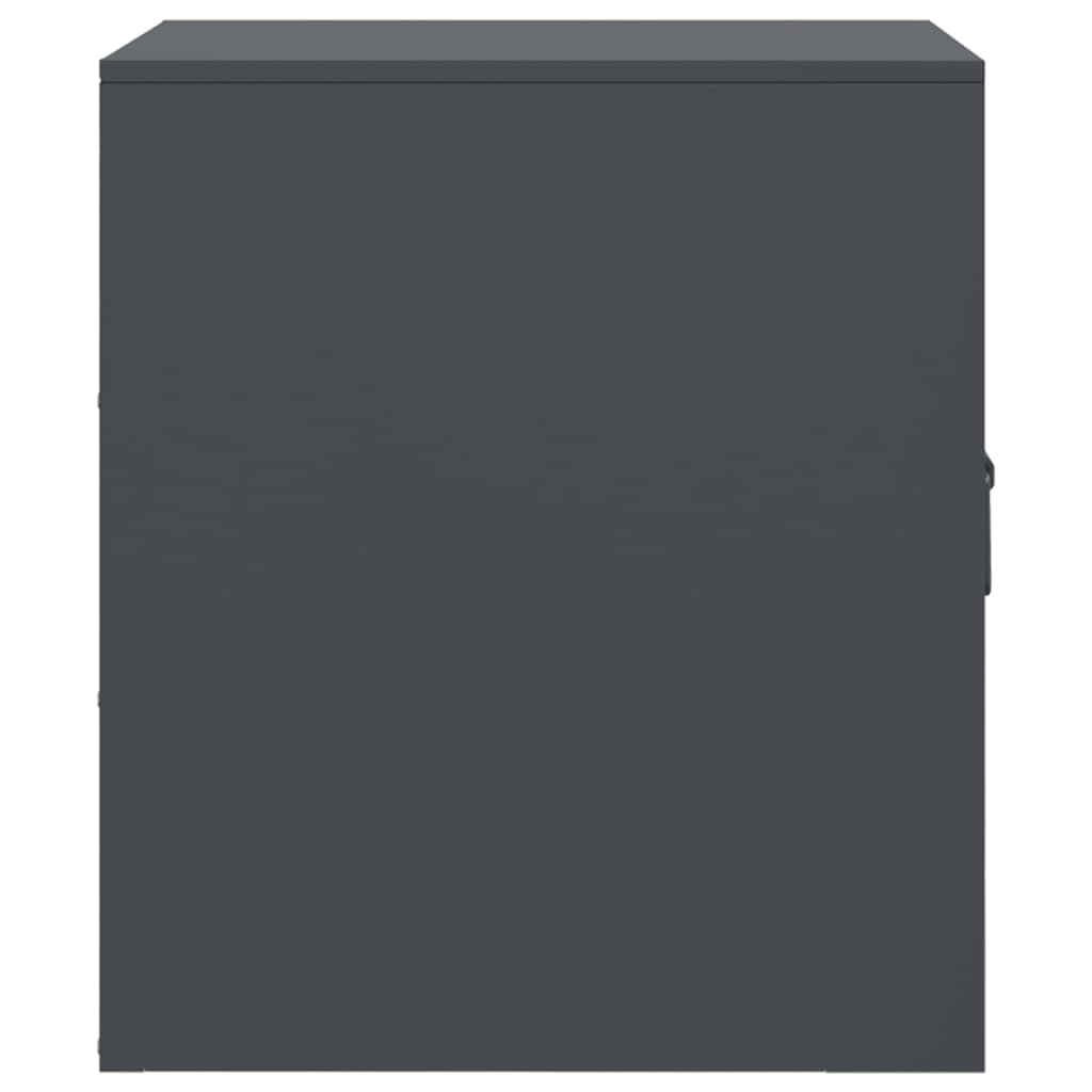 Comodini 2 pz Antracite 34,5x39x44 cm in Acciaio 841612