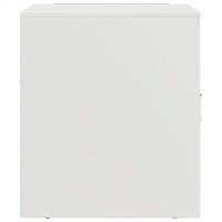 Comodino Bianco 34,5x39x44 cm in Acciaio 841617