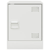 Comodini 2 pz Bianchi 34,5x39x44 cm in Acciaio 841618