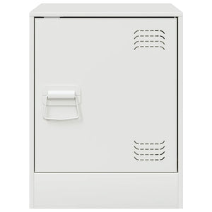 Comodini 2 pz Bianchi 34,5x39x44 cm in Acciaio 841618