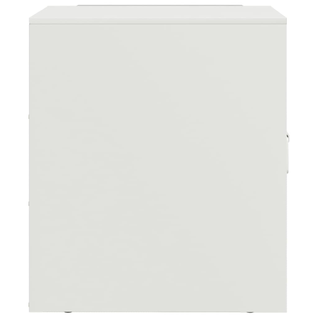 Comodini 2 pz Bianchi 34,5x39x44 cm in Acciaio 841618