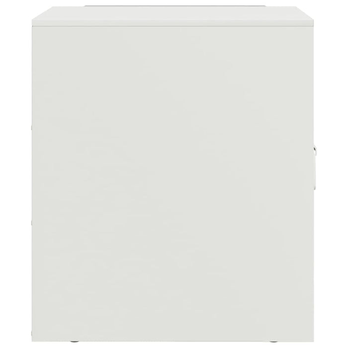 Comodini 2 pz Bianchi 34,5x39x44 cm in Acciaio 841618