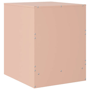Comodini 2 pz Rosa 34,5x39x44 cm in Acciaio 841622