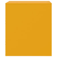 Comodini 2 pz Giallo 34,5x39x44 cm in Acciaio 841626