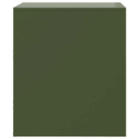Comodini 2 pz Verde34,5x39x44 cm in Acciaio 841628