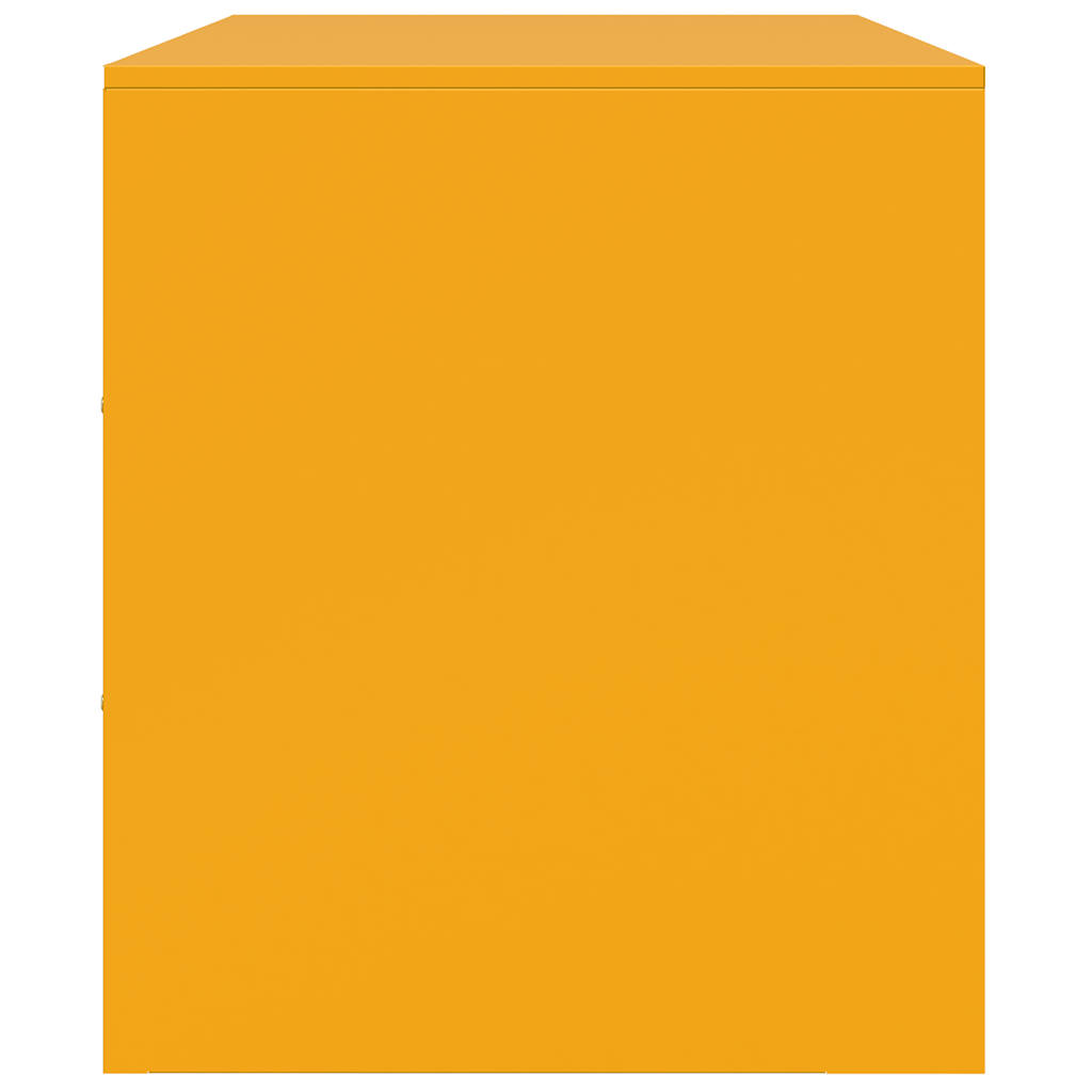 Mobili TV 2 pz Giallo Senape 67x39x44 cm in Acciaio 841638