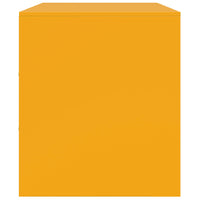 Mobili TV 2 pz Giallo Senape 67x39x44 cm in Acciaio 841638