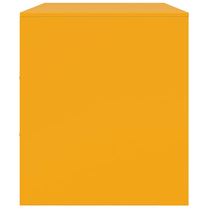 Mobili TV 2 pz Giallo Senape 67x39x44 cm in Acciaio 841638
