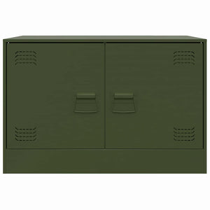Mobile TV Verde Oliva 67x39x44 cm in Acciaio 841639
