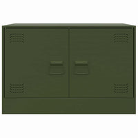 Mobile TV Verde Oliva 67x39x44 cm in Acciaio 841639