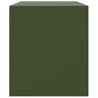 Mobile TV Verde Oliva 67x39x44 cm in Acciaio 841639