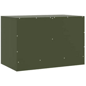 Mobile TV Verde Oliva 67x39x44 cm in Acciaio 841639
