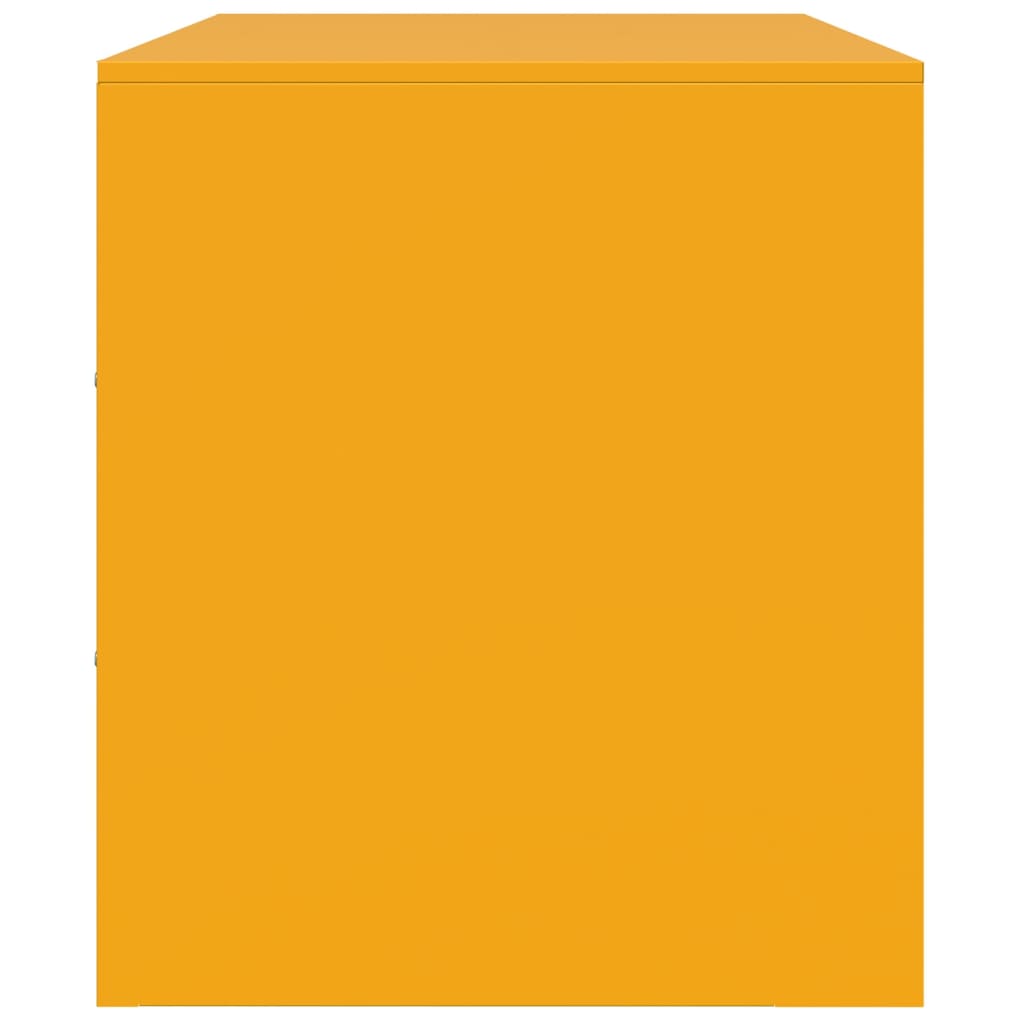 Mobile Porta TV Giallo Senape 99x39x44 cm in Acciaio 841646