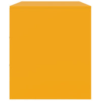 Mobile Porta TV Giallo Senape 99x39x44 cm in Acciaio 841646