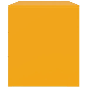 Mobile Porta TV Giallo Senape 99x39x44 cm in Acciaio 841646