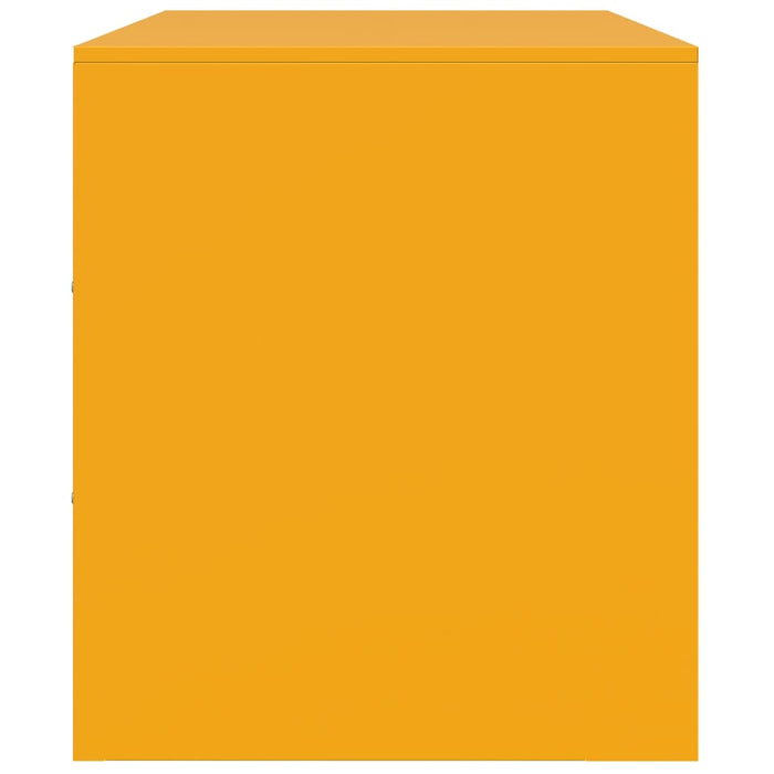 Mobile Porta TV Giallo Senape 99x39x44 cm in Acciaio 841646