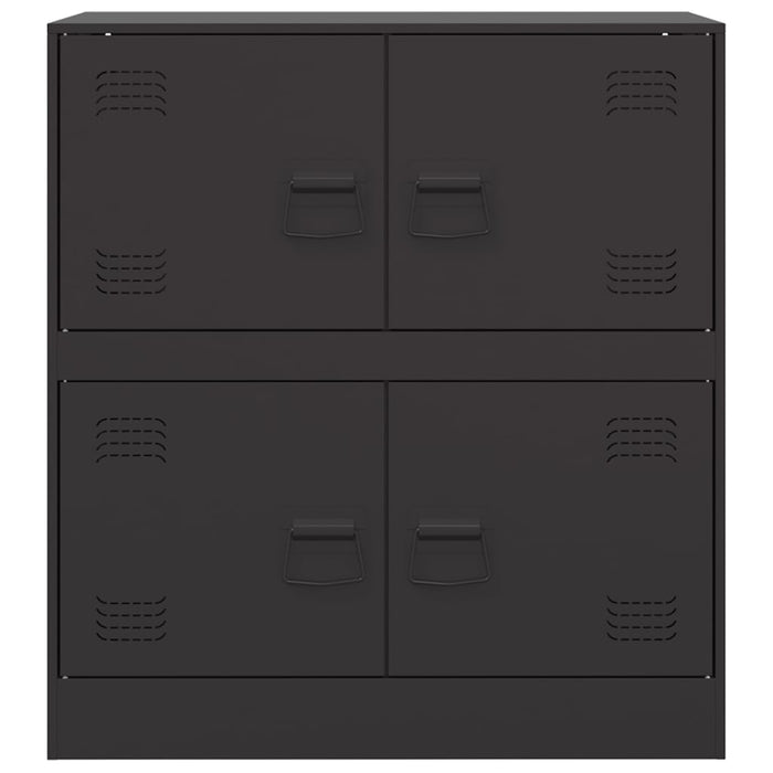 Credenza-Buffet-Armadio da cucina Nera 67x39x73 cm in Acciaio 315717