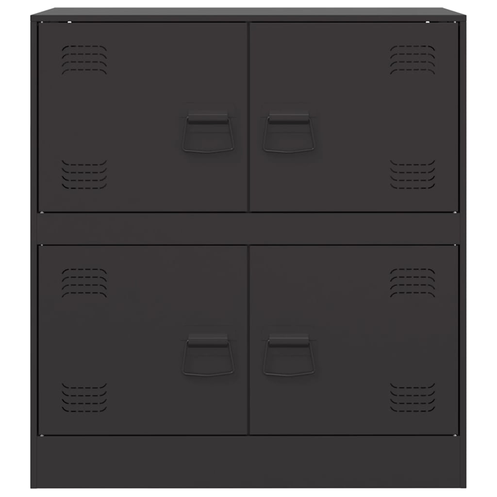 Credenza Nera 67x39x73 cm in Acciaio 841649