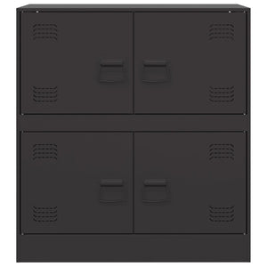 Credenza Nera 67x39x73 cm in Acciaio 841649