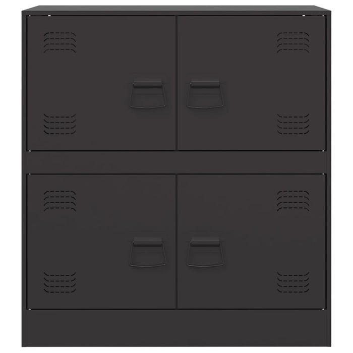 Credenza Nera 67x39x73 cm in Acciaio 841649