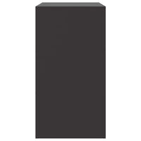 Credenza-Buffet-Armadio da cucina Nera 67x39x73 cm in Acciaio 315717