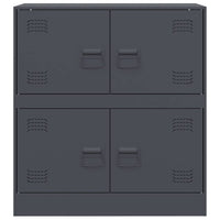 vidaXL Credenza Antracite 67x39x73 cm in Acciaio