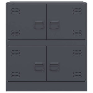 vidaXL Credenza Antracite 67x39x73 cm in Acciaio