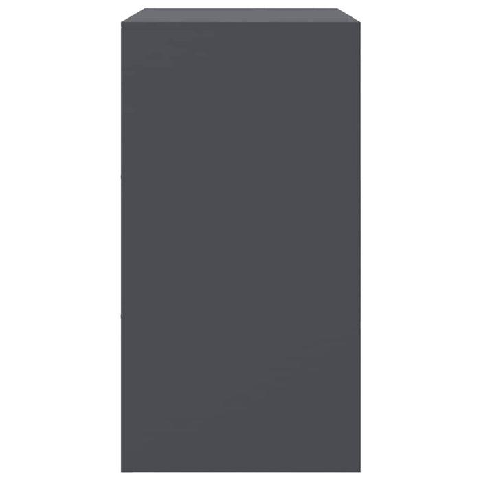 vidaXL Credenza Antracite 67x39x73 cm in Acciaio