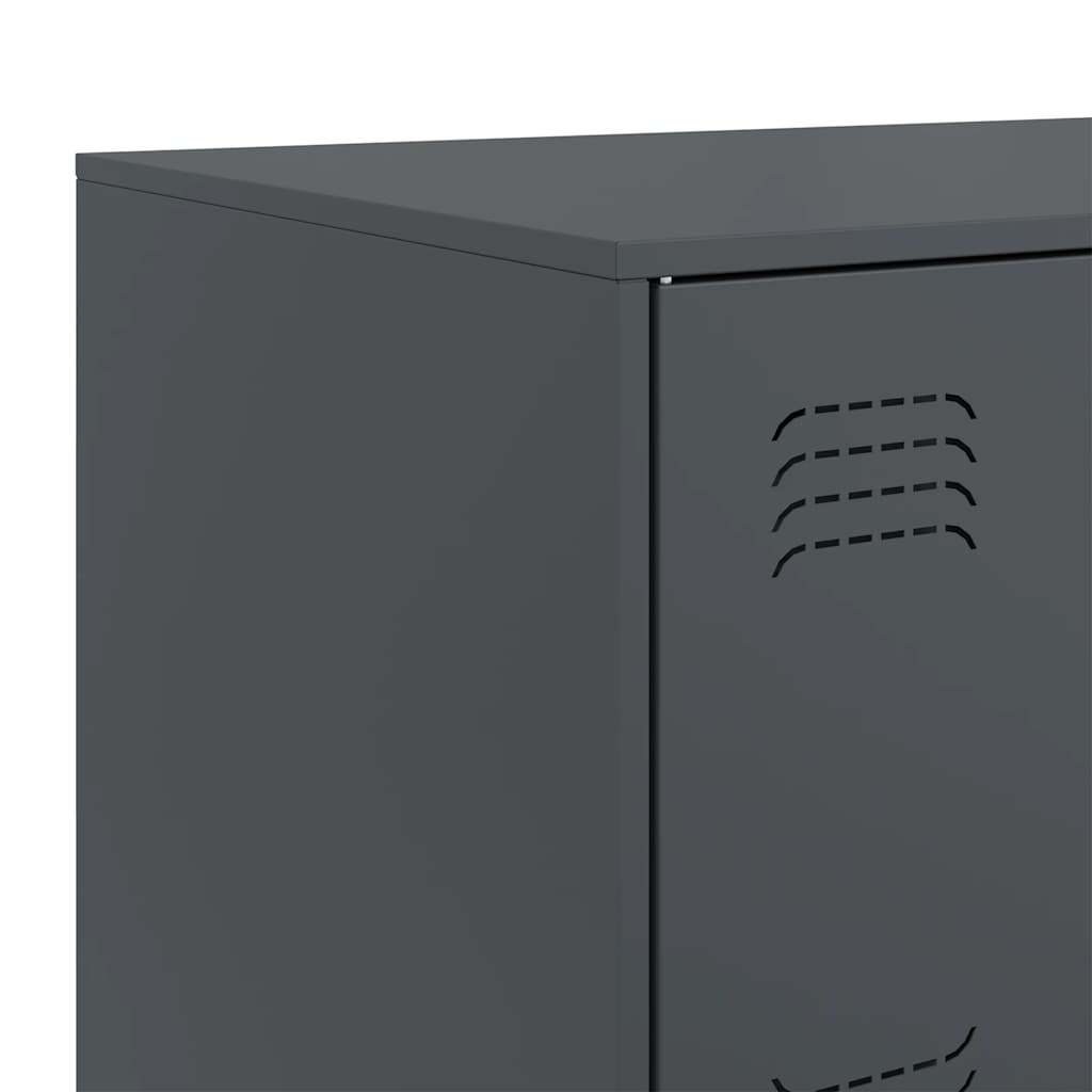 Credenza Antracite 67x39x73 cm in Acciaio 841651