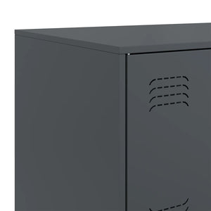 vidaXL Credenza Antracite 67x39x73 cm in Acciaio