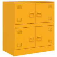 Credenza Giallo Senape 67x39x73 cm in Acciaio 841652
