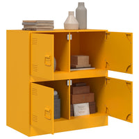 Credenza Giallo Senape 67x39x73 cm in Acciaio 841652