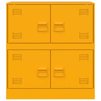 Credenza Giallo Senape 67x39x73 cm in Acciaio 841652