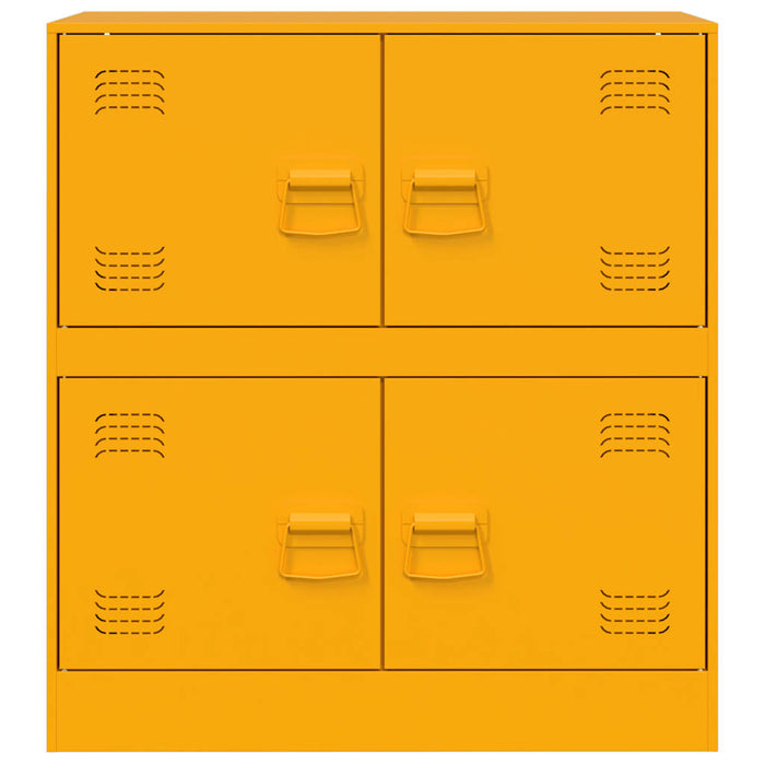 Credenza Giallo Senape 67x39x73 cm in Acciaio 841652