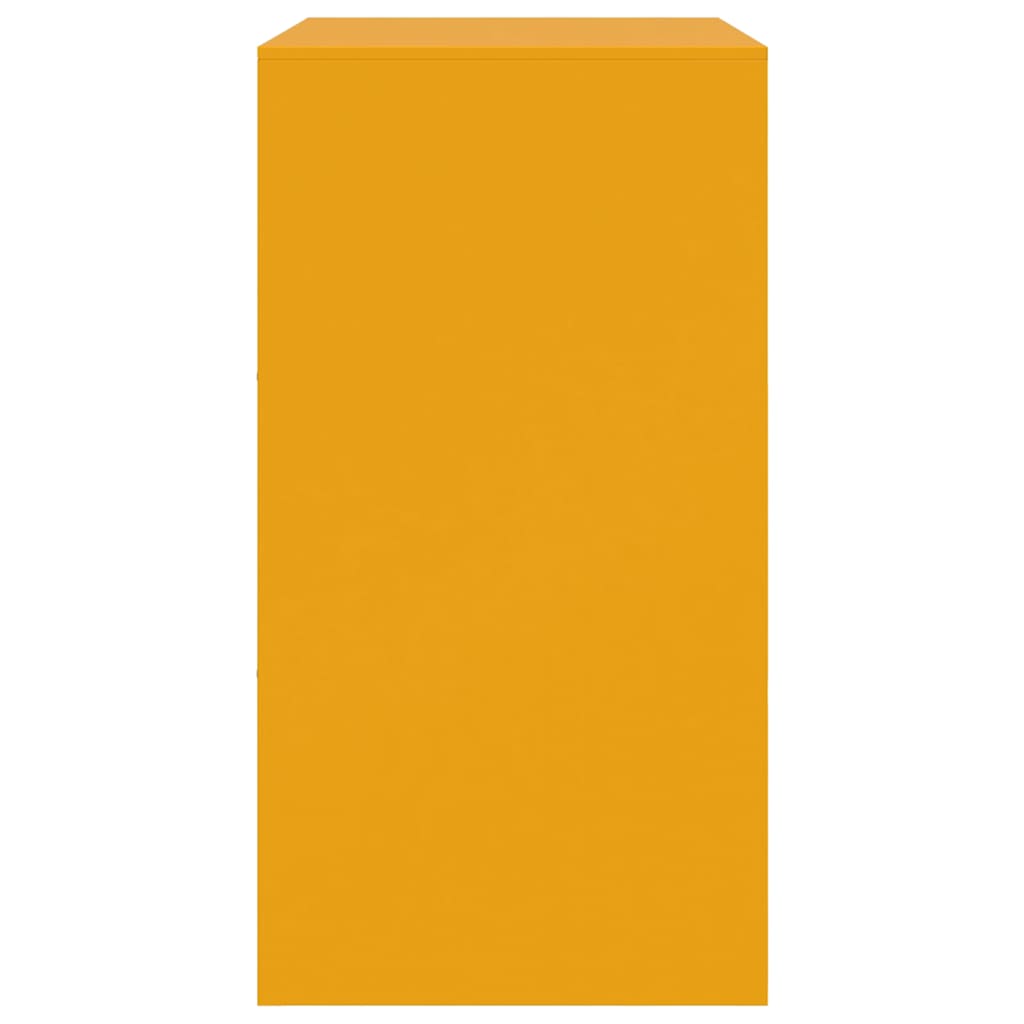 Credenza Giallo Senape 67x39x73 cm in Acciaio 841652