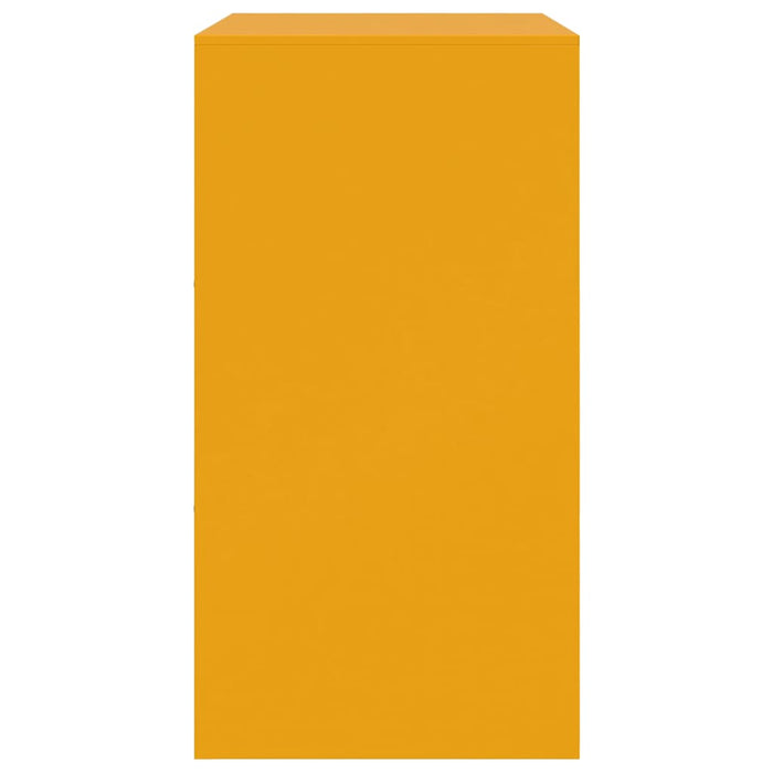 Credenza Giallo Senape 67x39x73 cm in Acciaio 841652