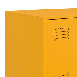 Credenza Giallo Senape 67x39x73 cm in Acciaio 841652