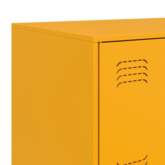 Credenza Giallo Senape 67x39x73 cm in Acciaio 841652