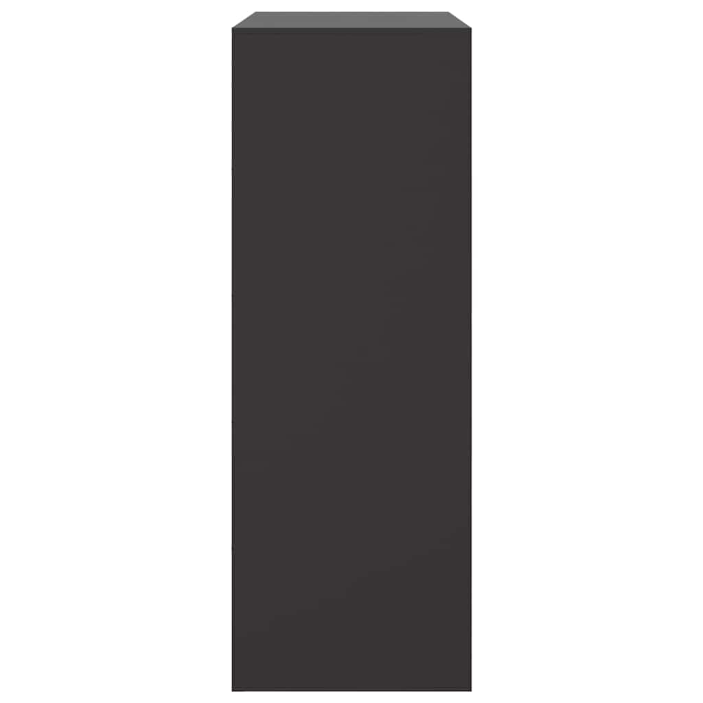 Credenza Nera 67x39x107 cm in Acciaio 841655