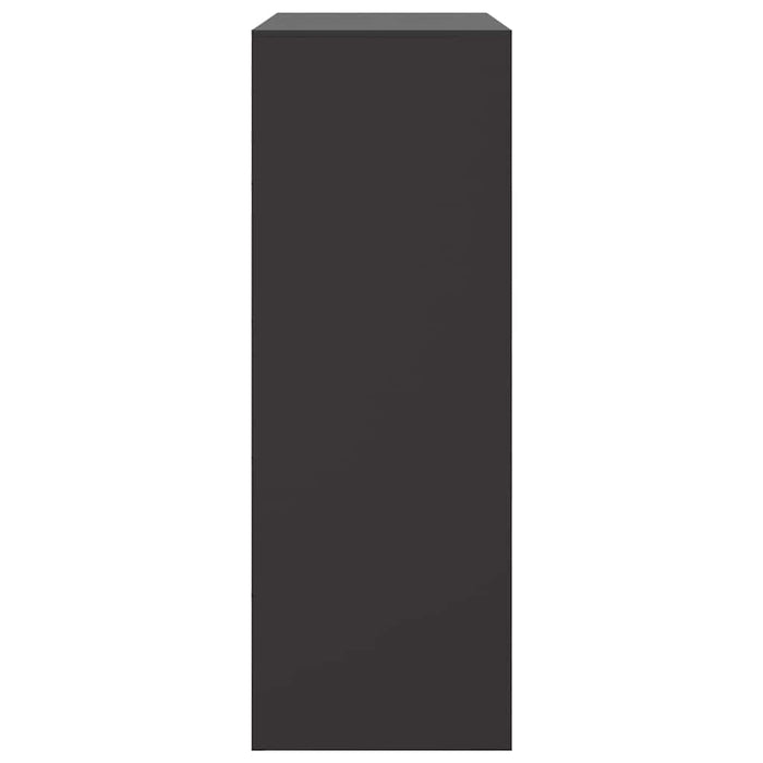 Credenza Nera 67x39x107 cm in Acciaio 841655