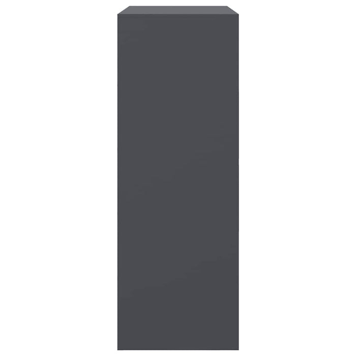 Credenza Antracite 67x39x107 cm in Acciaio 841657