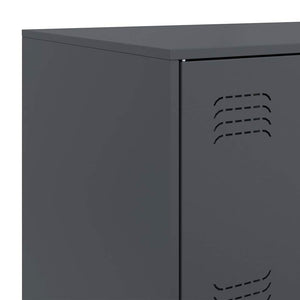 Credenza Antracite 67x39x107 cm in Acciaio 841657