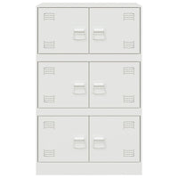 Credenza Bianca 67x39x107 cm in Acciaio 841660